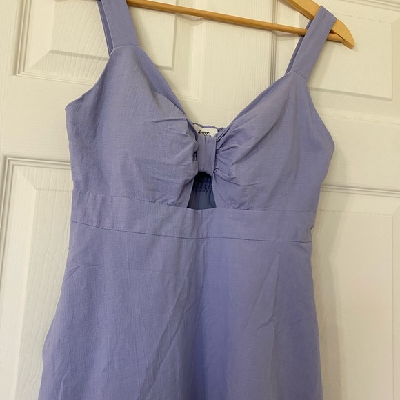 Blue Sleeveless Midi Dress - Picture 4 of 5
